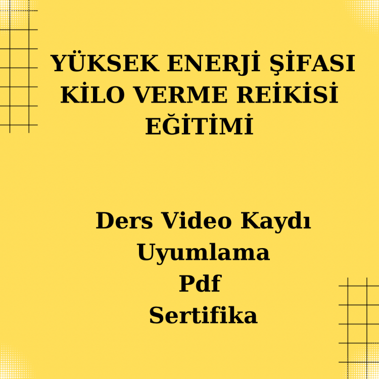 YÜKSEK ENERJİ ŞİFASI KİLO VERME REİKİSİ VİDEO KAYIT PDF